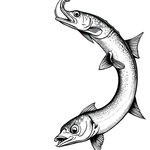 Mean Bone Fish Jumping