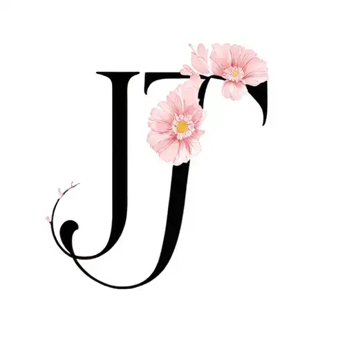 Letters J And T Pretty Maybe Looks Like A Flower