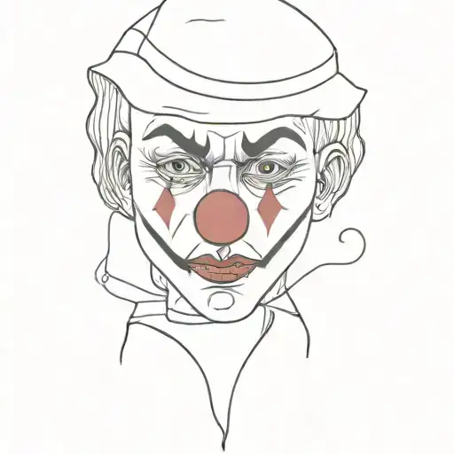 Sad Clown Mask And Book