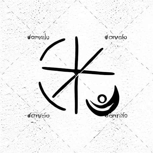 Ocean Waves With A Cross In The Middle