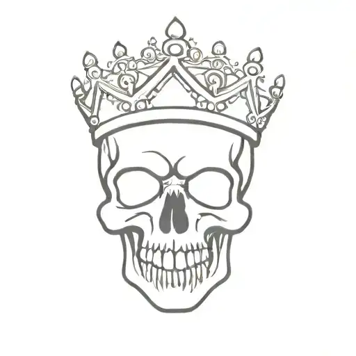 Skull With Crown