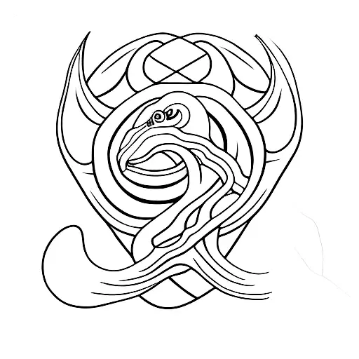 Snake With Triskele Tail