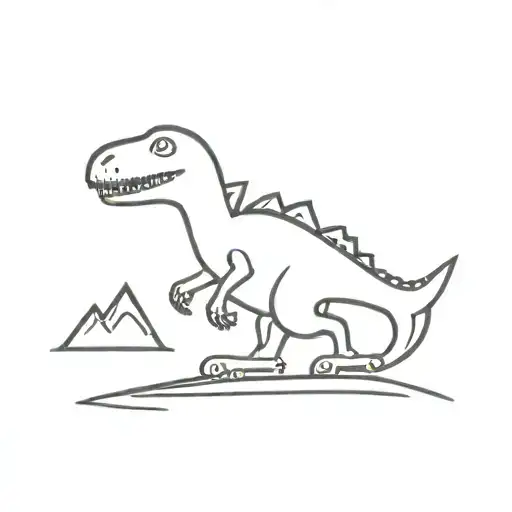 Dinosaur Skiing