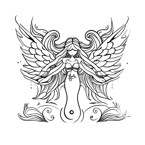 Mermaid With Seraphim Wings