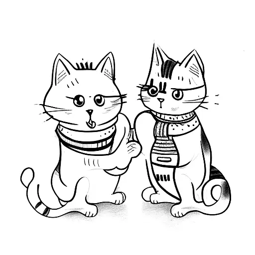 A Cat Biting His Owner