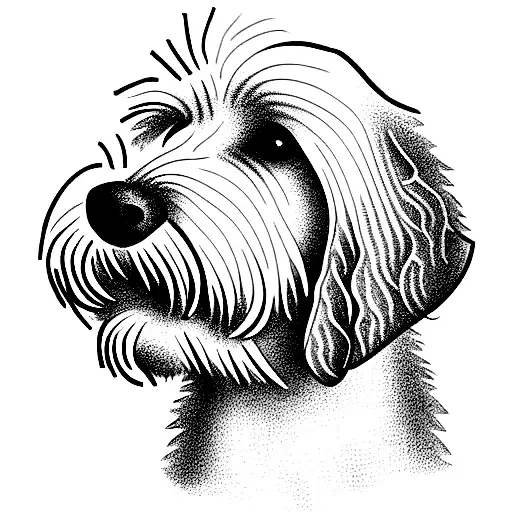 Australian Labradoodle Dog Face