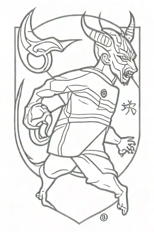 Litlle Brother Ac Milan Badge Devil