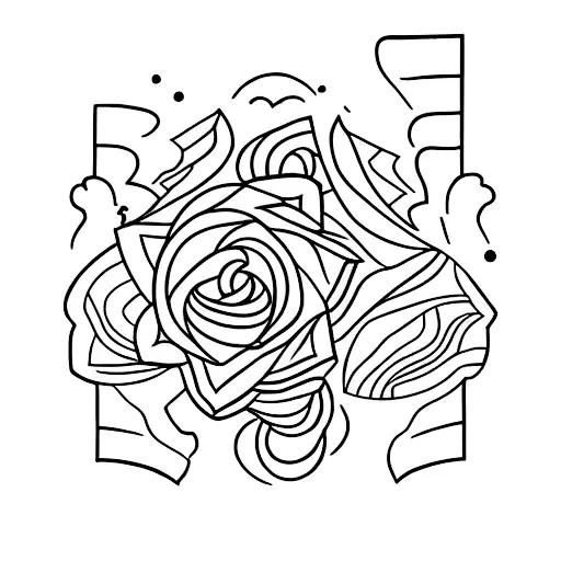 A Tattoo Featuring A Stack Of Colorful Books With Each Book Representing A Different Genre