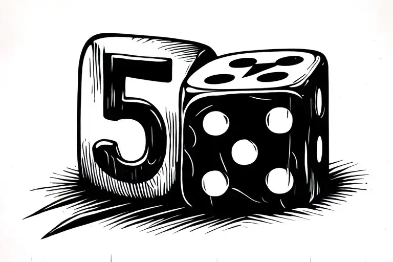 2 Dice Rolling Number 5