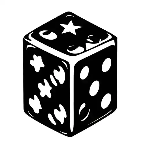 Dice Rolling Number 5 Stars