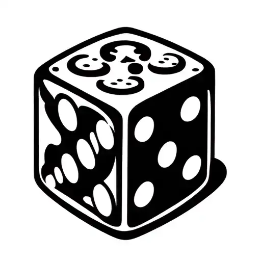 Dice Rolling Number 5 Stars