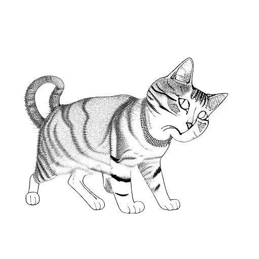 A Cat Wearing An Evil Eye Necklace