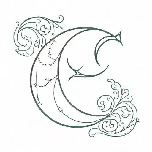 Moon Shaped Letter C