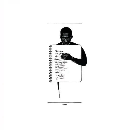 Frank Ocean Holding A Diary