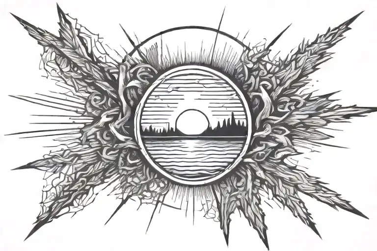 Sunrise At The End Of The Tunnel Towards You