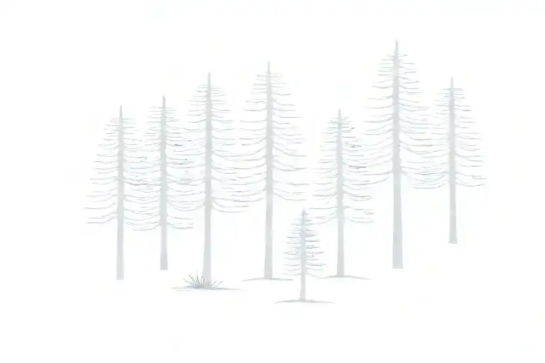 Simple Pine Trees No Background