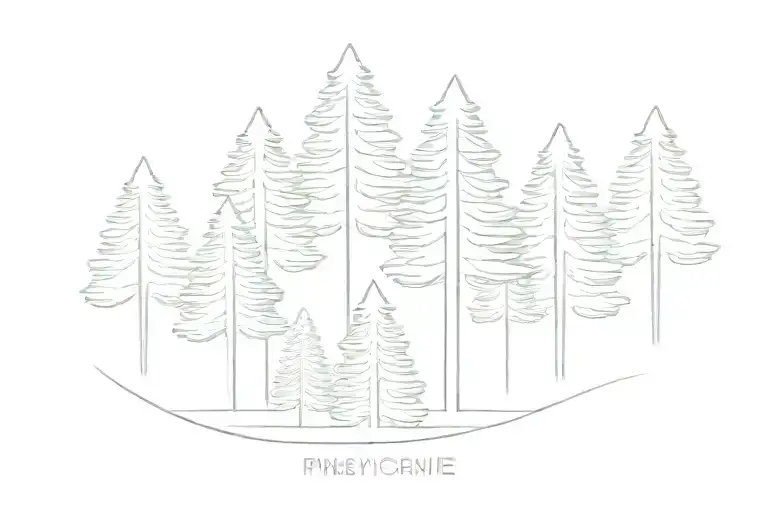 Simple Pine Trees No Background