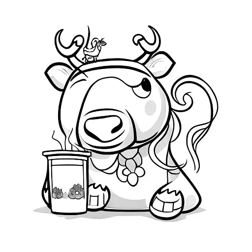 Cute Cow Like A Animation Of Disney