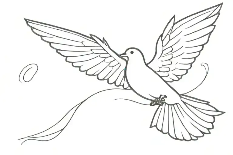 Dove Flying