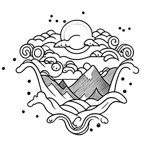 A Breathtaking Waterfall Surrounded By Lush Greenery