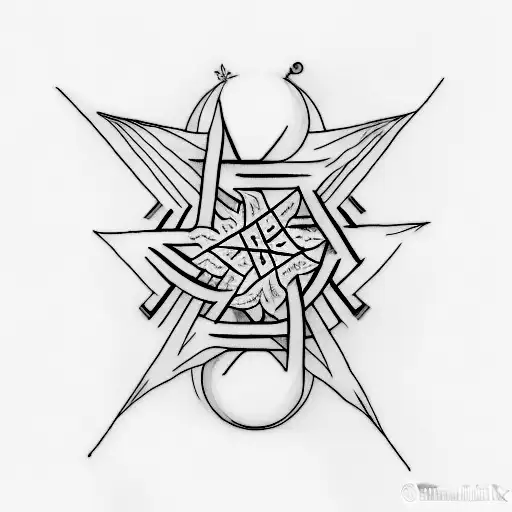 A Minimalist Tattoo To Work And Spirituality With A Star Of David