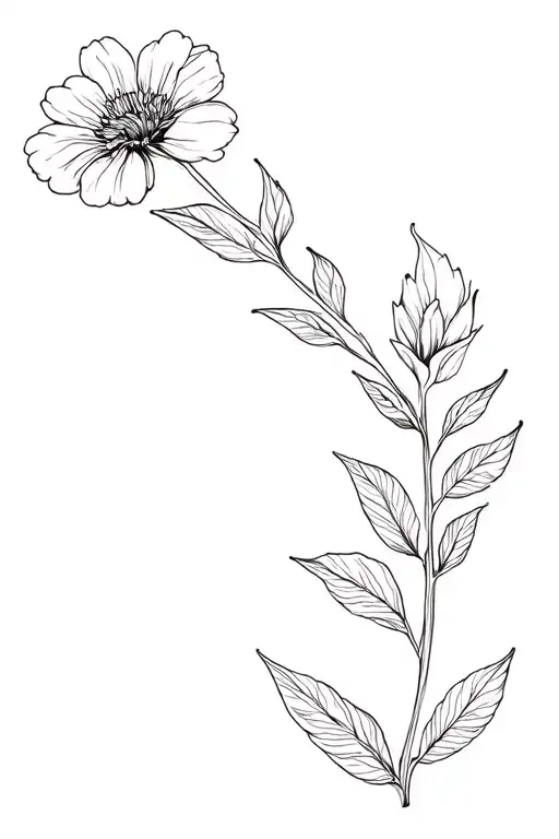Birth Flower Simple Design