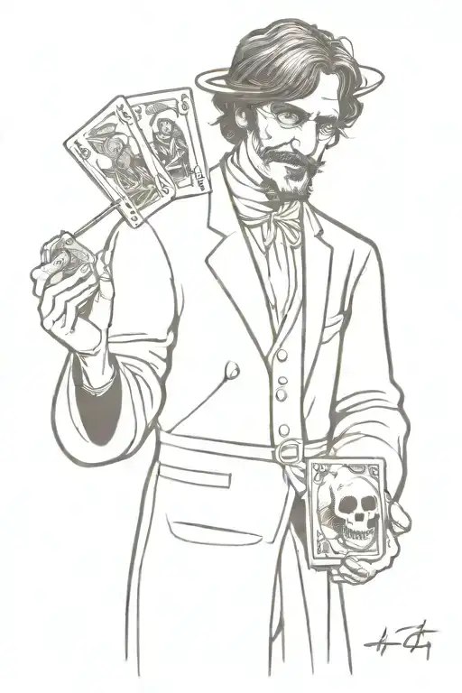 Magician Holding Tarot Cards From The Don't Fear The Reaper Album Cover By Blue Oyster Cult