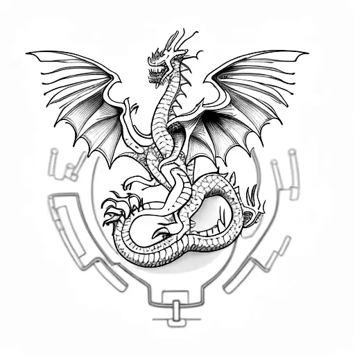 A Chemical Formula Shaped Like A Dragon