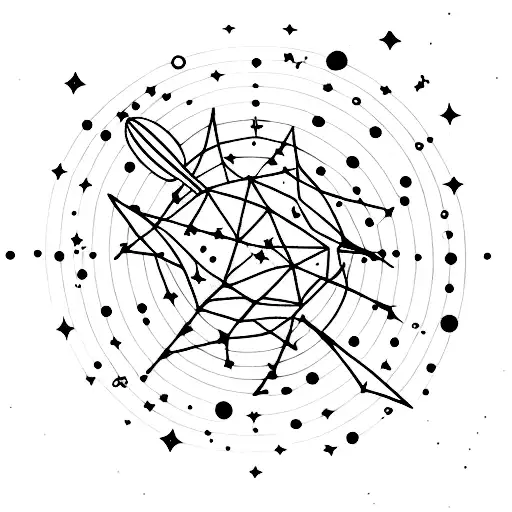 Galaxy With A Constellation Of Planets