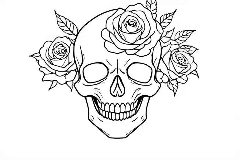 Skull And Roses