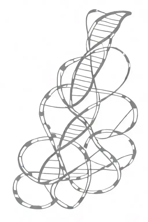 Dna Helix Intertwined With Names Incorporated