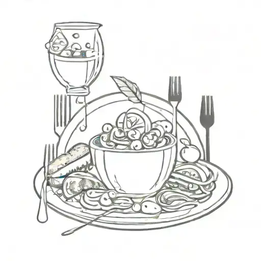 A Foodie's Dream Plate With Space Elements