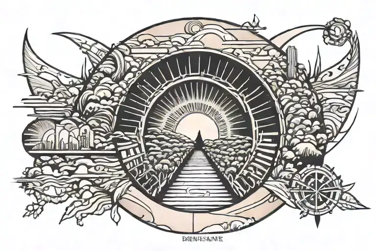Sunrise At The End Of The Dark Tunnel