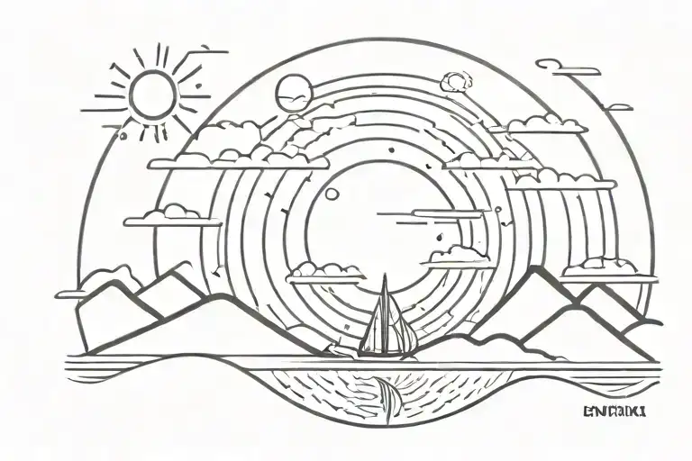 Hopeful Sunrise With The Sun Barely Coming Out