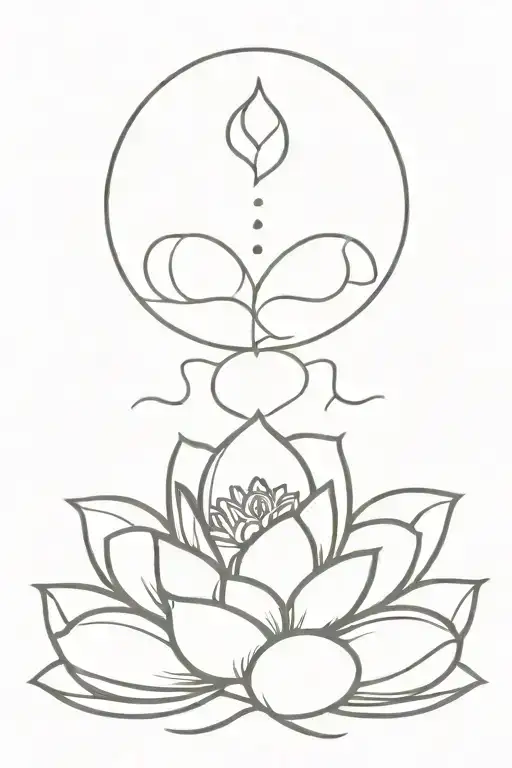 Ohm And Lotus Flower Growing
