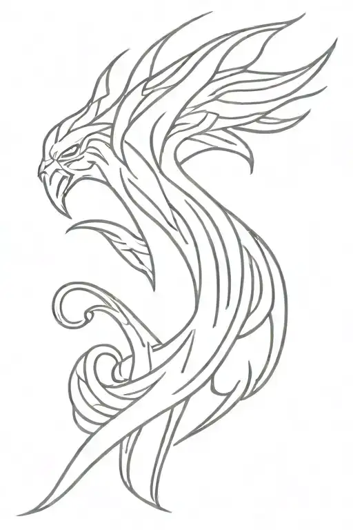 Phoenix Flames Left Arm Sleeve