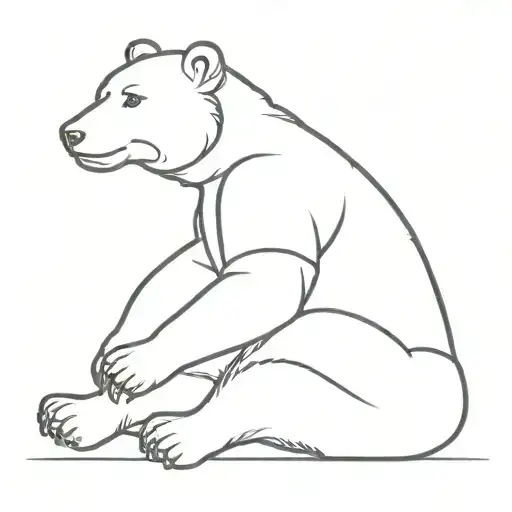 Sitting Polo Bear