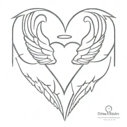 Heart With Angel Wings