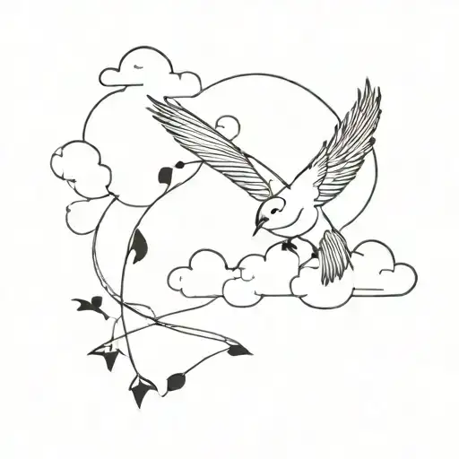 Bird And Cloud