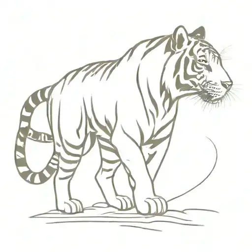 Tiger Standing