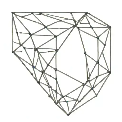 A Geometric Design Symbolizing The Concept Of Ego Being The Strongest And Love Being The Weakest