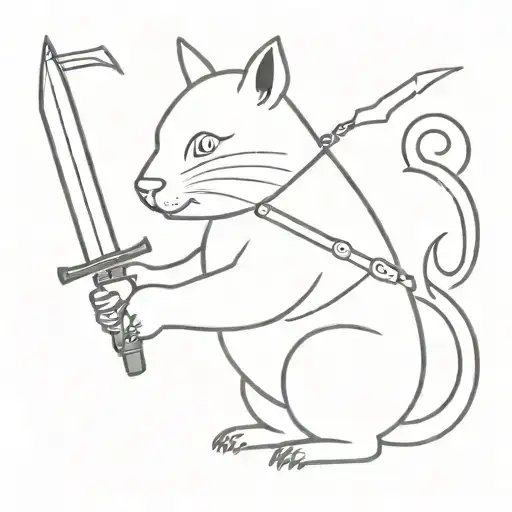 Funny Animal With Weapon