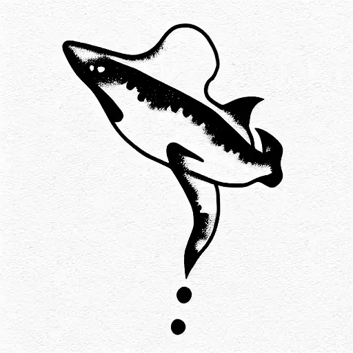 Black And White Whale