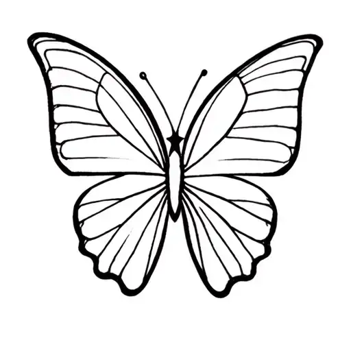 4 Smaller Star Butterflies