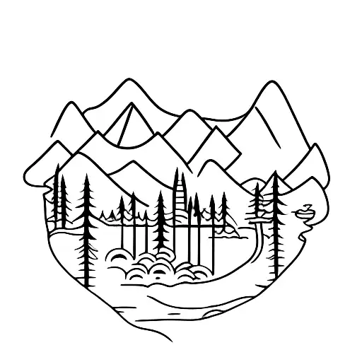 Water Mountain Forrest