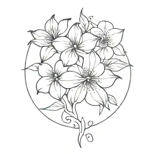 Aquarius And Violet Flower