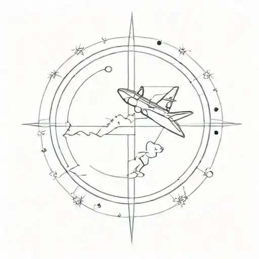 Airplane Sky Compass