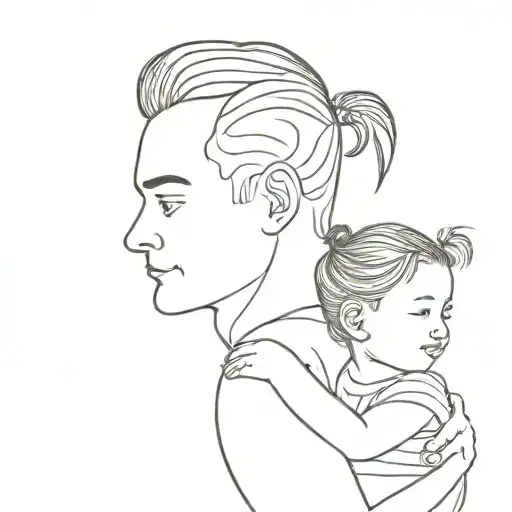 Father Daughter Shoulders