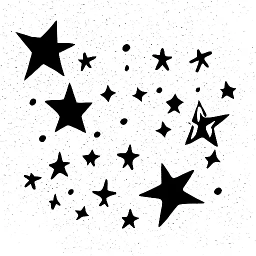 Little Wonky Stars Colorful