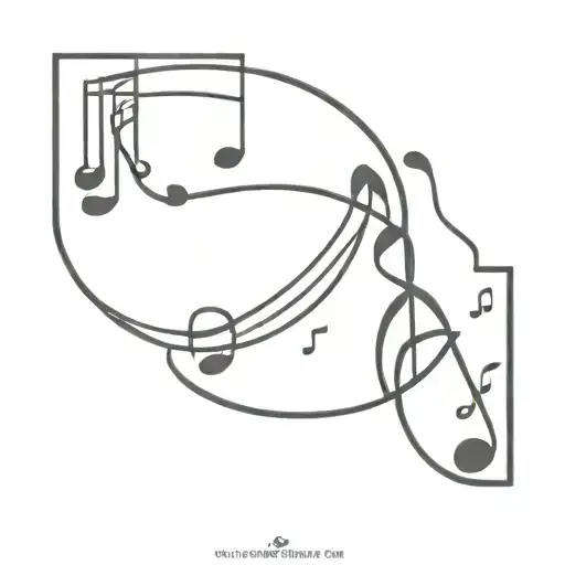 Brain Psychology Traveling Music Notes Intertwined